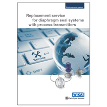 Diaphragm seal systems with process transmitters: Replacement service optimises the benefit